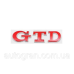 Емблема кузова GTD для VW Volkswagen Golf червона