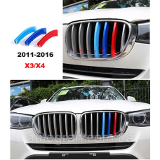 Накладка решітки радіатора BMW X3 2011-2017 F25 М-стиль