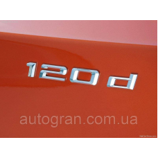 Емблема напис багажника BMW 120d