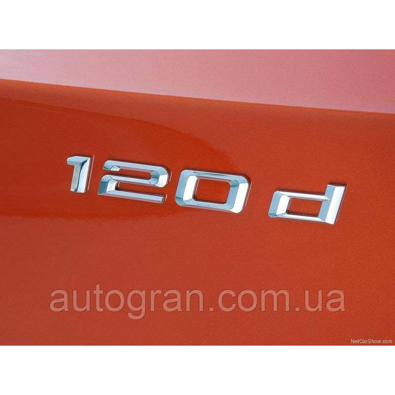 Емблема напис багажника BMW 120d