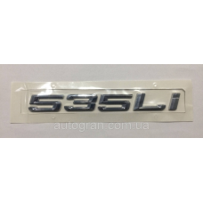 Емблема напис багажника BMW 535Li