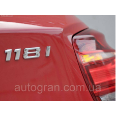 Емблема напис багажника BMW 118i