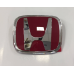 Емблема решітки радіатора та багажника Honda Accord CRV Civic 98мм*80мм червона