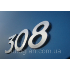Емблема напис багажника Peugeot 308