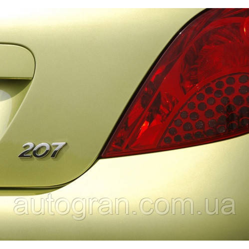 Емблема напис багажника Peugeot 207