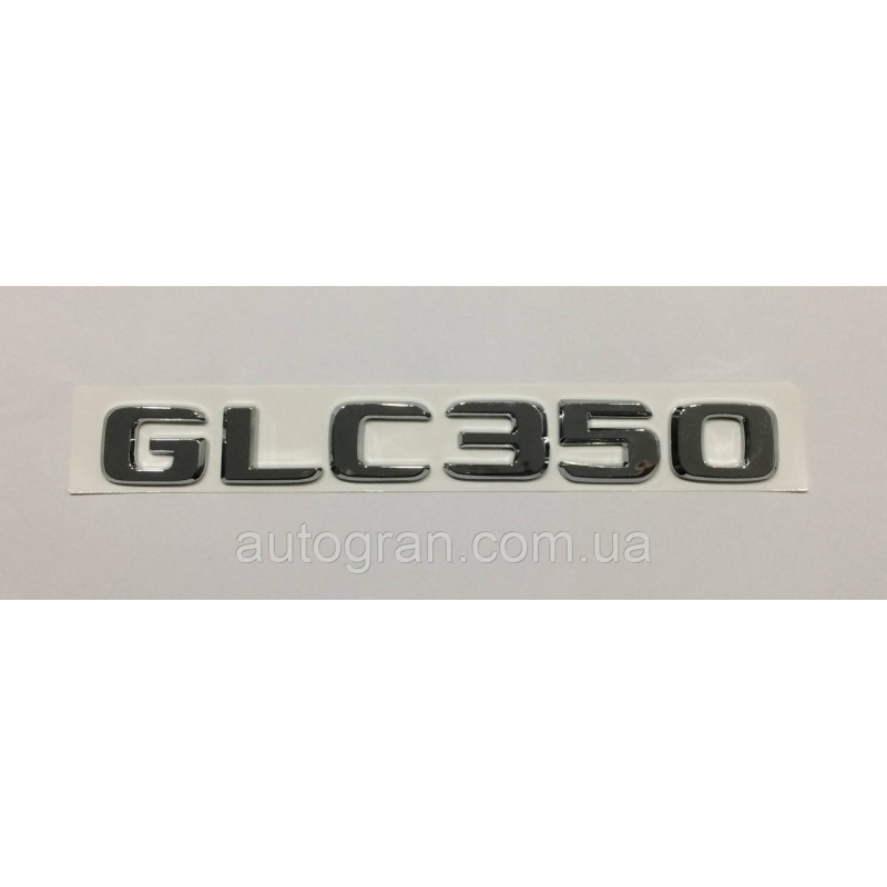 Емблема напис багажника Mercedes GLC350 чорна
