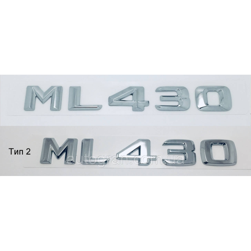 Емблема напис багажника Mercedes ML430 Емблема напис багажника Mercedes ML430