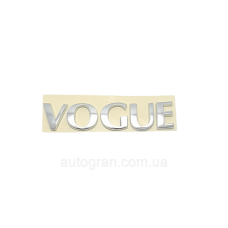 Емблема напис багажника Range Rover Vogue