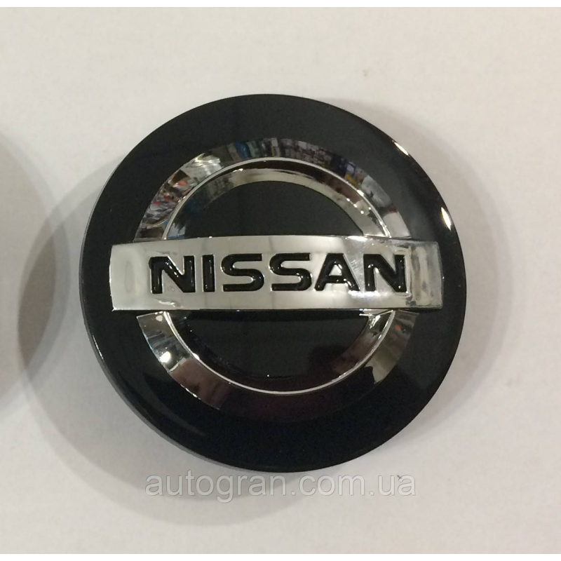 Заглушки ковпачки литих дисків Nissan чорні