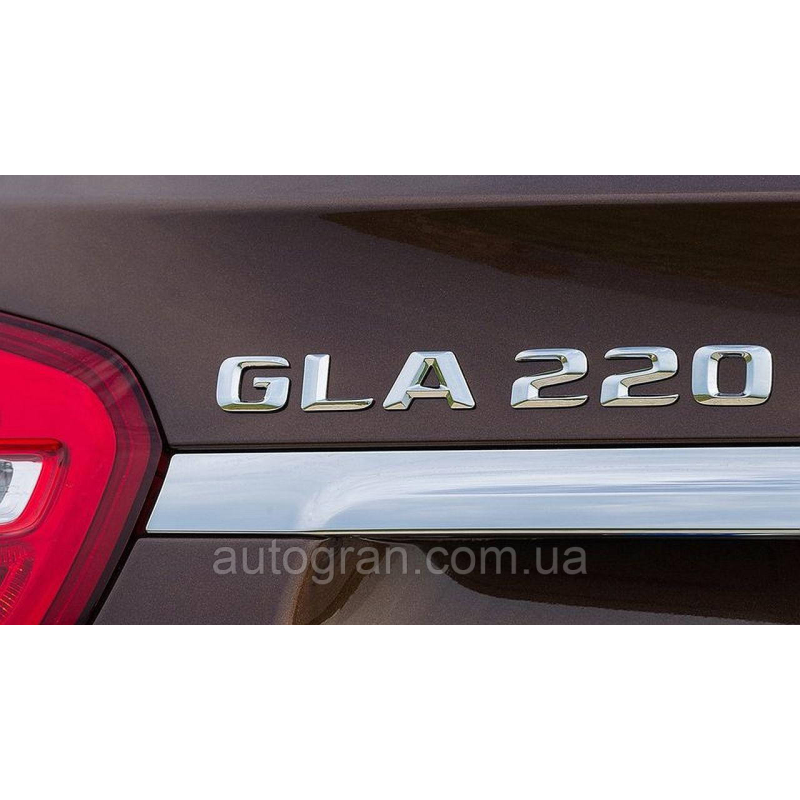 Емблема напис багажника Mercedes GLA220 тип1 Емблема напис багажника Mercedes GLA220 тип1
