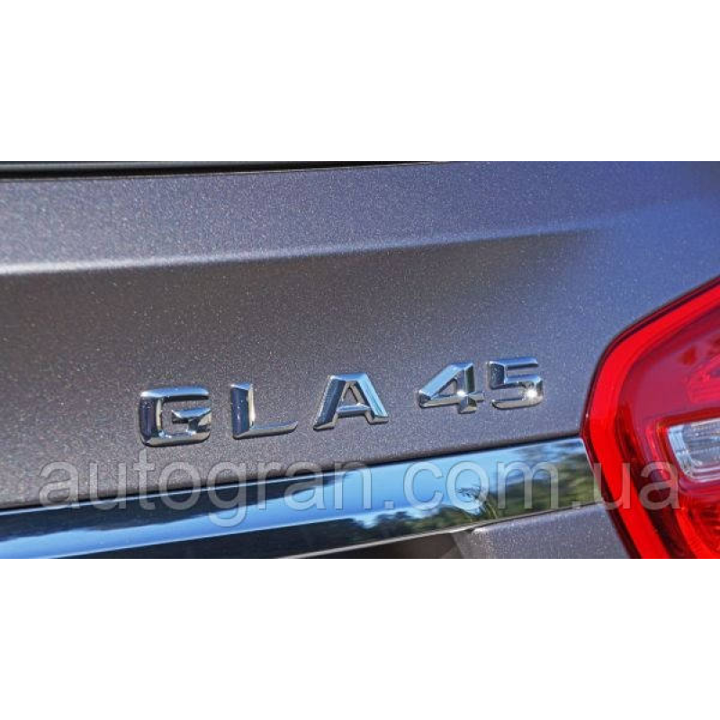 Емблема напис багажника Mercedes GLA45 тип1 Емблема напис багажника Mercedes GLA45 тип1