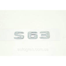 Емблема напис багажника Mercedes S63