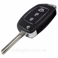 Корпус викидного ключа Hyundai Kia 3 кнопки новий тип
