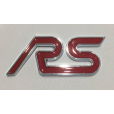 Емблема кузова FORD RS червона