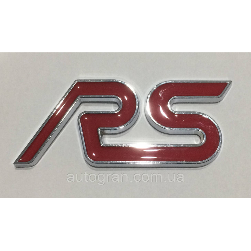 Емблема кузова FORD RS червона