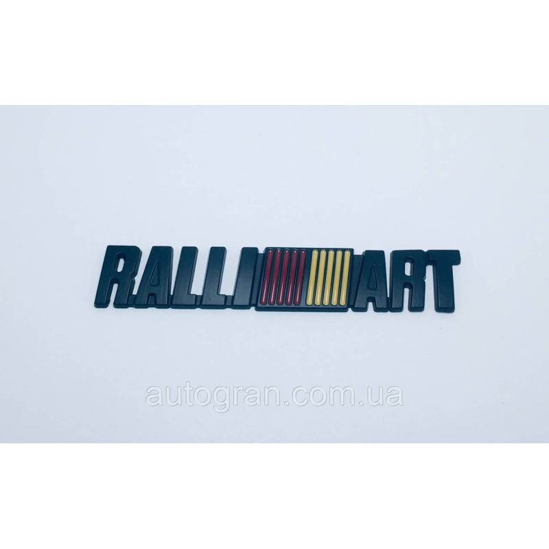 Емблема кузова Mitsubishi Ralliart чорна