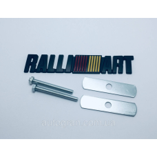 Емблема решітки радіатора Mitsubishi Ralliart чорна