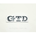 Емблема кузова GTD для VW Volkswagen Golf чорна+хром