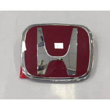 Емблема решітки радіатора та багажника Honda Accord Civic 92мм*75мм червона