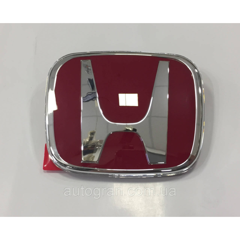 Емблема решітки радіатора та багажника Honda Accord Civic 92мм*75мм червона Емблема решітки радіатора та багажника Honda Accord Civic 92мм*75мм червона