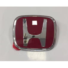 Емблема решітки радіатора та багажника Honda Accord Civic 80мм*65мм червона