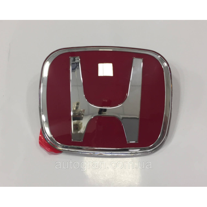 Емблема решітки радіатора та багажника Honda Accord Civic 80мм*65мм червона