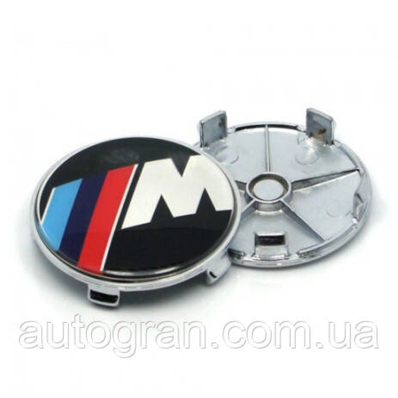 Заглушки ковпачки литих дисків BMW M-power 68мм Заглушки ковпачки литих дисків BMW M-power 68мм