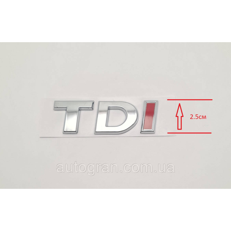 Емблема напис багажника VW Volkswagen TDI після 2009 р. тип 1