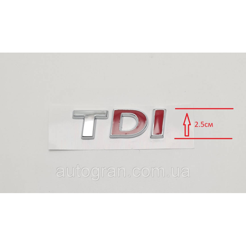 Емблема напис багажника VW Volkswagen TDI після 2009г тип 2