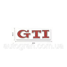 Емблема кузова GTI для VW Volkswagen Golf тип1 червона
