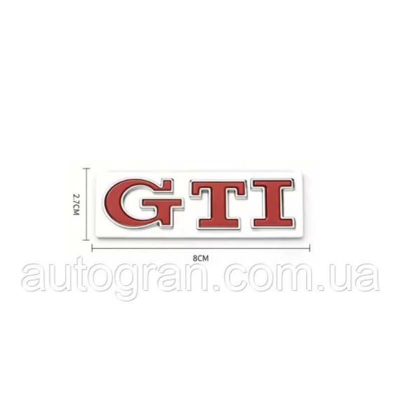 Емблема кузова GTI для VW Volkswagen Golf тип1 червона