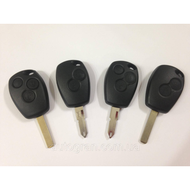Корпус ключа 2 і 3 кнопки Renault Kangoo, Trafic, Clio, Megane, Master