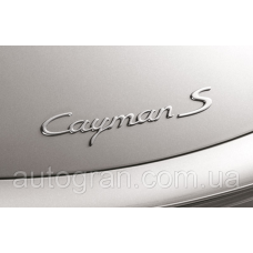 Емблема напис багажника Porsche Cayman S