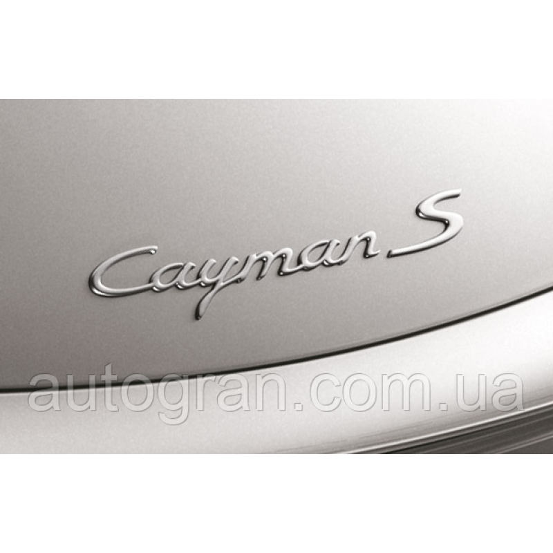 Емблема напис багажника Porsche Cayman S