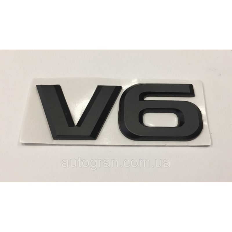 Емблема V6 тип1 чорна