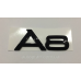 Емблема напис багажника Audi А8 чорна