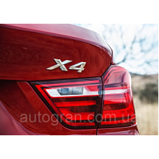 Емблема напис багажника BMW X4