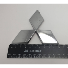 Емблема решітки радіатора та кришки багажника Mitsubishi 10 см вигнута