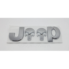 Емблема напис JEEP Punisher Skull