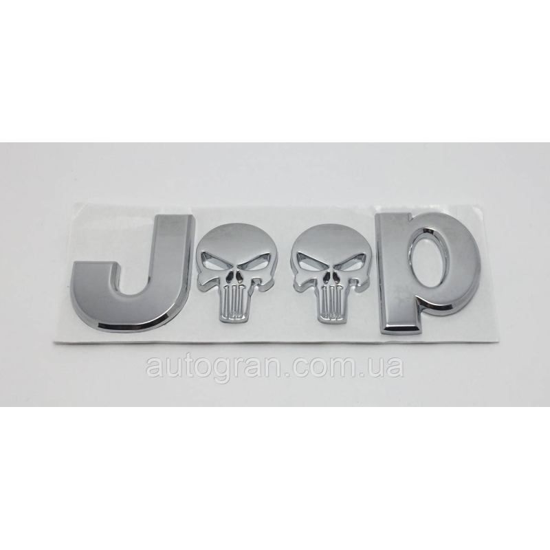 Емблема напис JEEP Punisher Skull