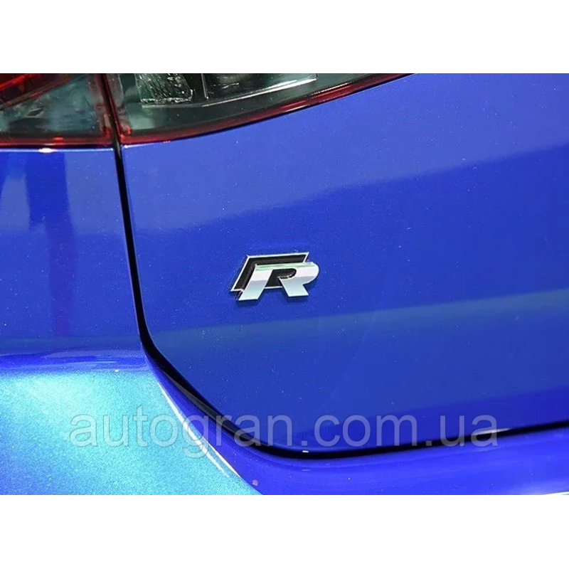 Емблема кузова VW Volkswagen R-line Rline чорна