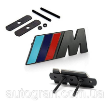Емблема решітки радіатора BMW M-power чорна