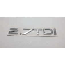 Емблема напис багажника Audi 2.7TDI