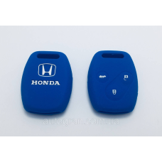 Силіконовий чохол на ключ 3 кнопки Honda синій