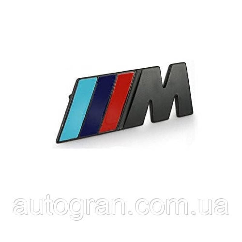 Емблема кузова BMW M-power чорний мат Емблема кузова BMW M-power чорний мат