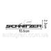 Емблема кузова BMW Schnitzer чорна 2.3x10.6 см