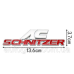 Емблема кузова BMW Schnitzer червона 3.7x13.6см Емблема кузова BMW Schnitzer червона 3.7x13.6см