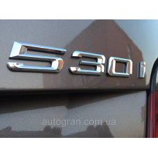 Емблема напис багажника BMW 530i