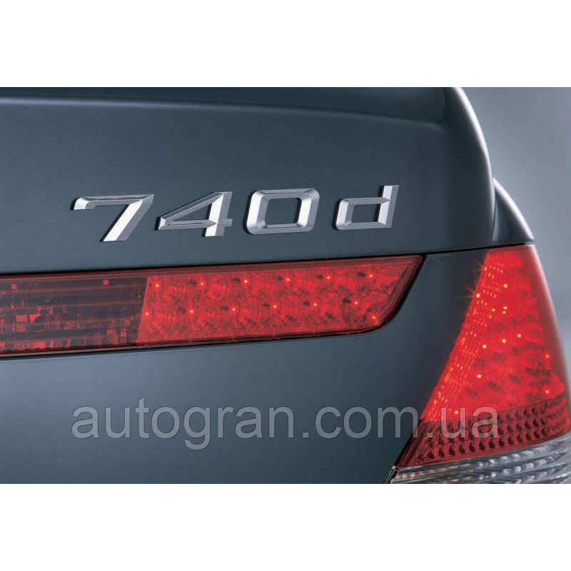 Емблема напис багажника BMW 740d Емблема напис багажника BMW 740d