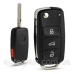 Корпус викидного ключа Volkswagen Skoda 3+1 кнопки після 2009г Корпус викидного ключа Volkswagen Skoda 3+1 кнопки після 2009г